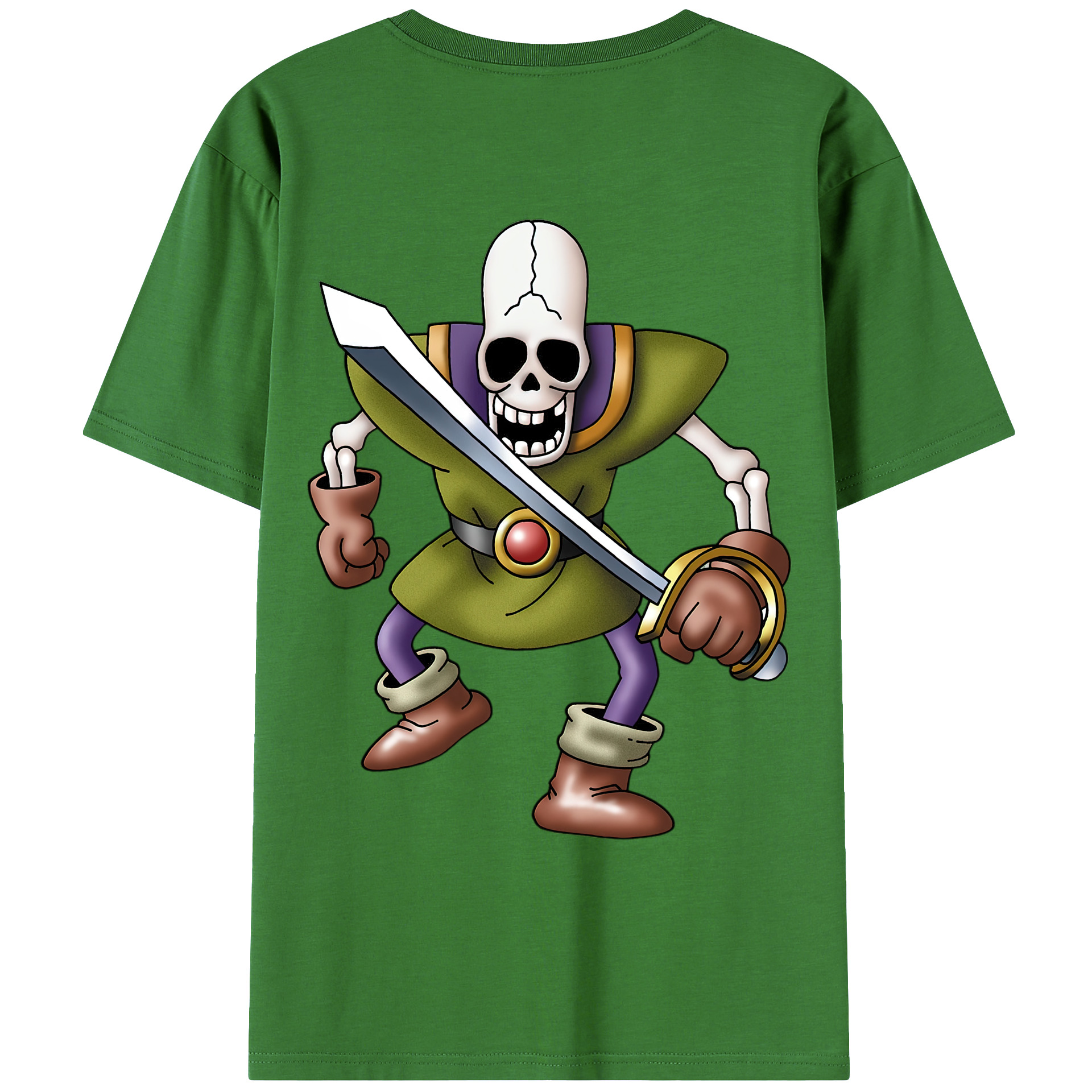 （画像用） ドラゴンクエスト Doragon Kuesuto Dragon Quest レディース半袖Tシャツ(バックプリント)